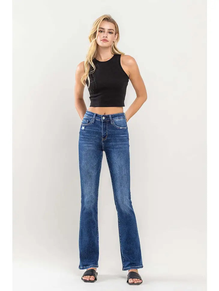 High Rise Slim Bootcut Jeans: Effortless Style, Flattering Fit