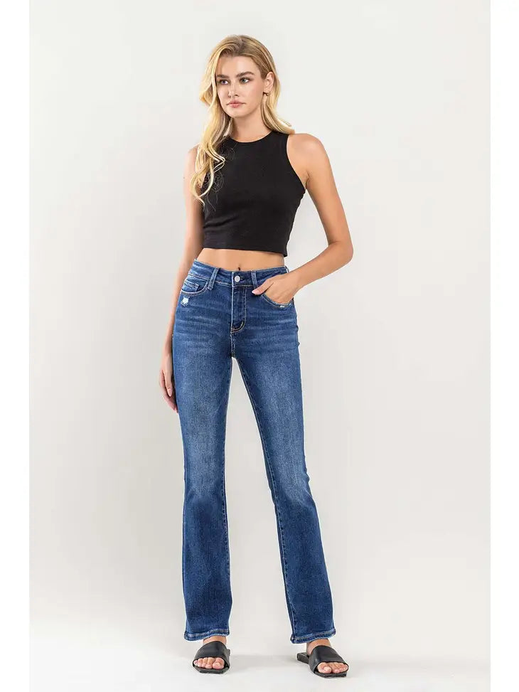 High Rise Slim Bootcut Jeans: Effortless Style, Flattering Fit