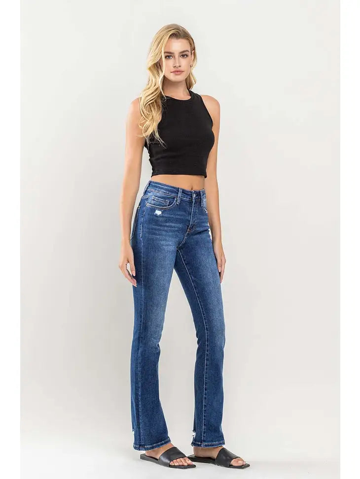 High Rise Slim Bootcut Jeans: Effortless Style, Flattering Fit